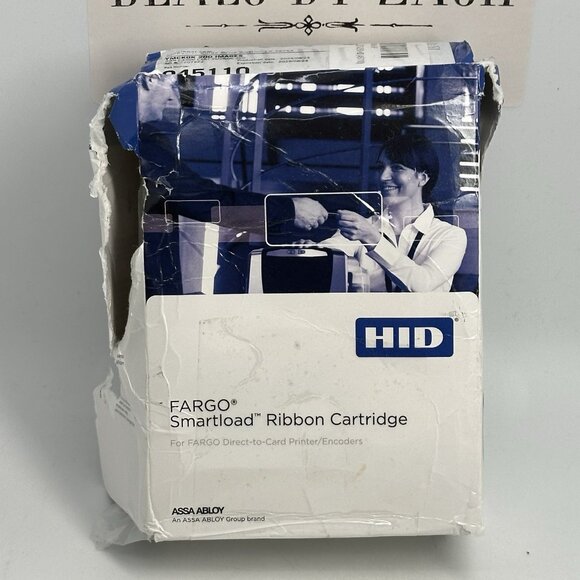 HID Fargo DTC4000 Color Ribbon Smartload Cartridge - New Open Box w/Damaged Box - Picture 1 of 11
